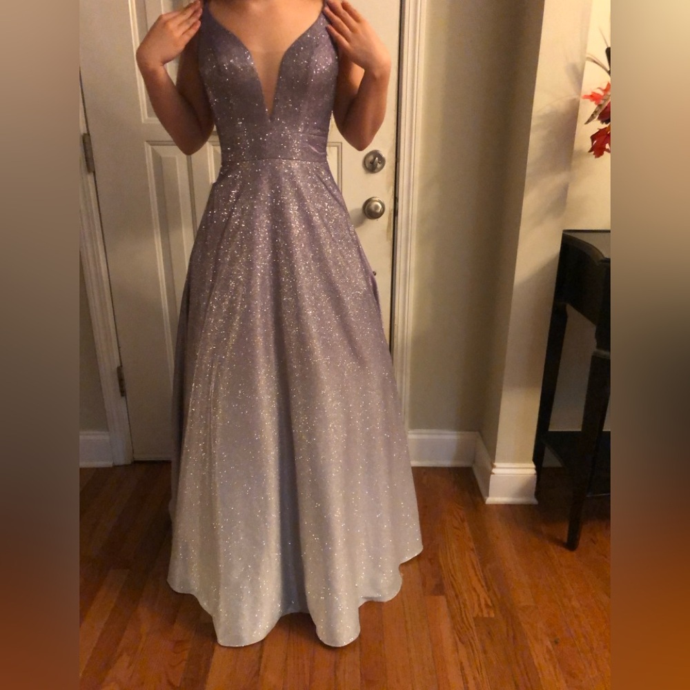 Size 0 purple ombré dress